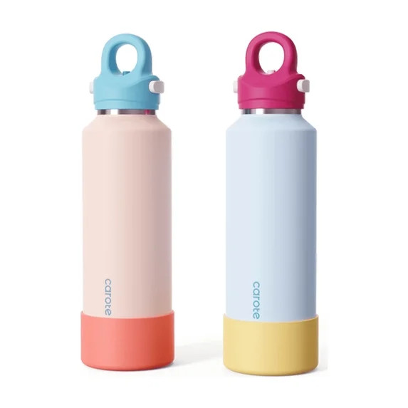 Carote Insulated Stainless Steel Water Bottle with Flip Lid, Leakproof Double Wall Vacuum Travel ... | Walmart (US)