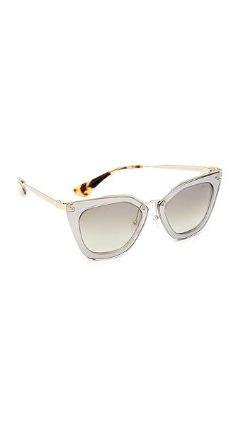 Prada Transparent Sunglasses | Shopbop
