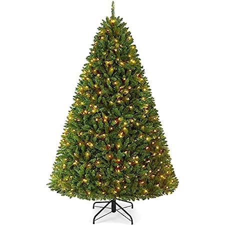 Best Choice Products 6ft Pre-Lit Premium Hinged Artificial Holiday Christmas Pine Tree for Home, Off | Amazon (US)