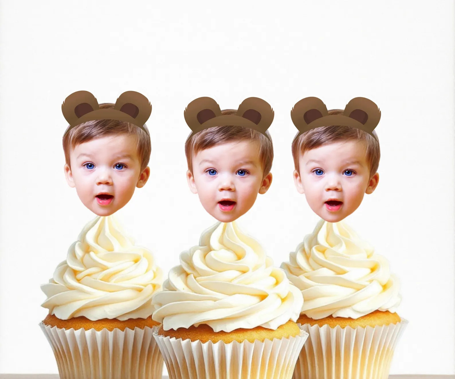 Bear Cupcake Toppers | Beary First Birthday Party | Bearly One Bday Party | First Birthday | Tedd... | Etsy (US)