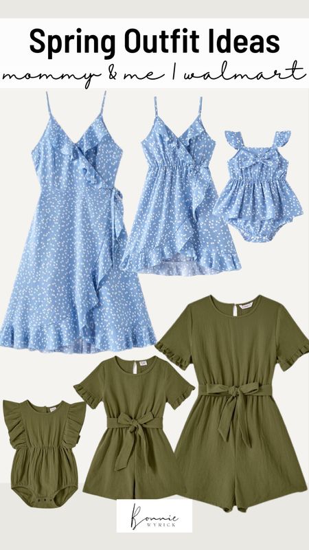 Mommy and Me Spring Outfits ☀️ These matching family outfits are perfect for Easter, family photos and brunch with the family! Toddler Dress | Baby Romper | Midsize Fashion | Walmart Fashion | Mommy and Me Fashion

#LTKunder50 #LTKkids #LTKbaby