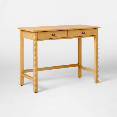 Wood Desk with Drawers Natural Wood - Threshold™ designed with Studio McGee | Target