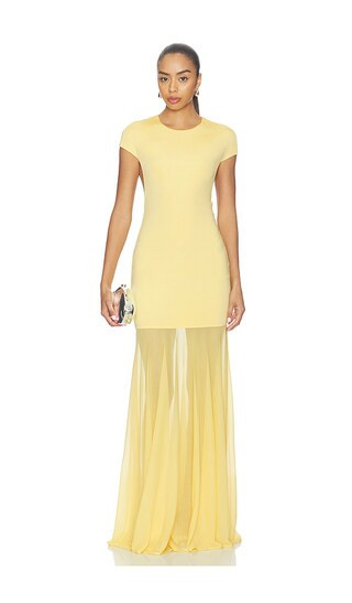 Camila Coelho Clea Gown in Yellow. - size S | Revolve Clothing (Global)