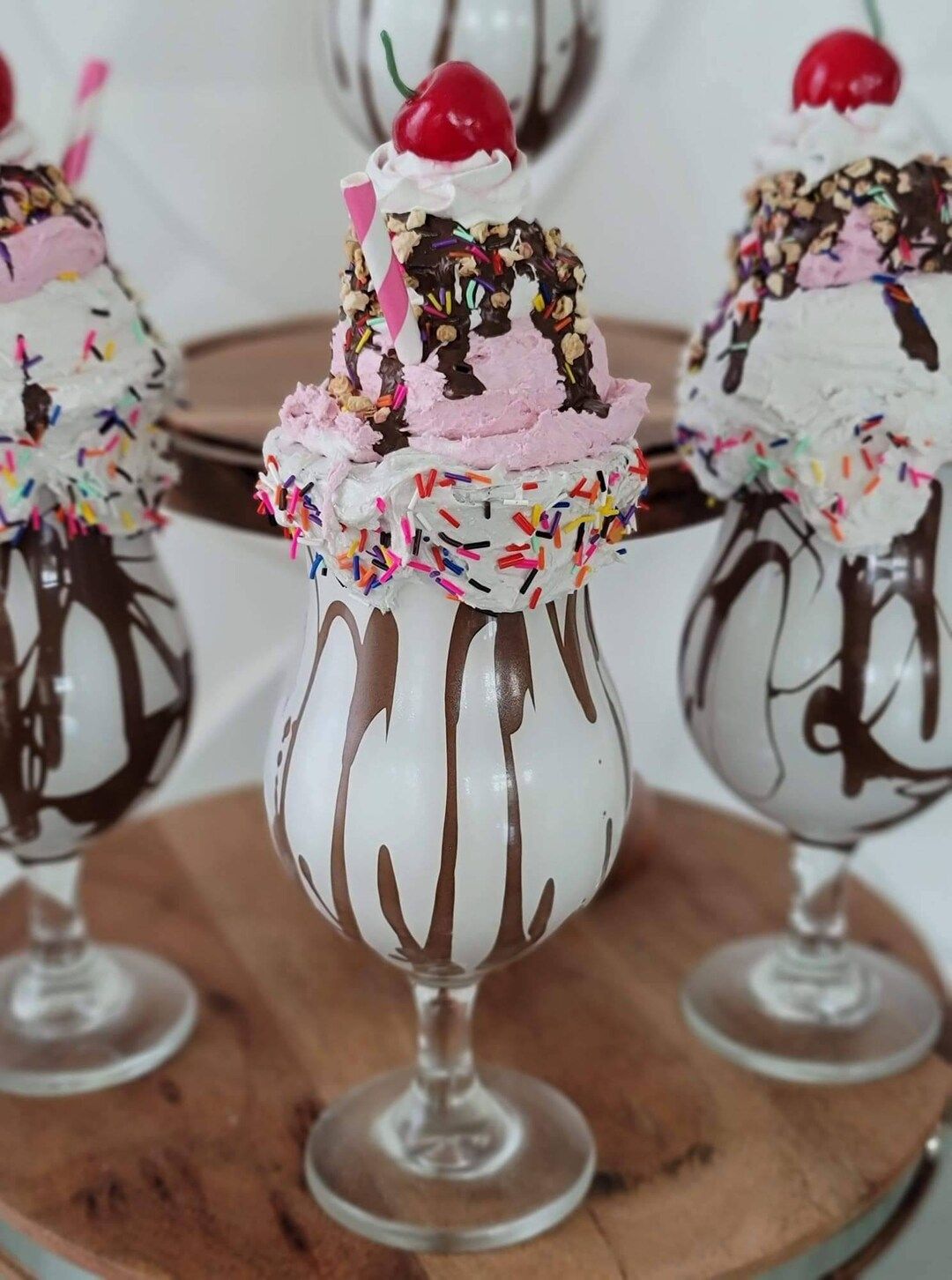 The ultimate fake dessert food prop. Fake milkshake. Vanilla milkshake. Fake icrecream | Etsy (US)