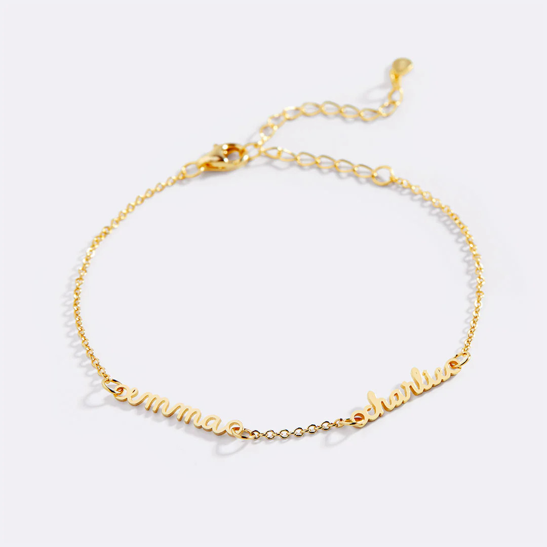 Stella Dainty Multiple Name Bracelet | Mint & Lily