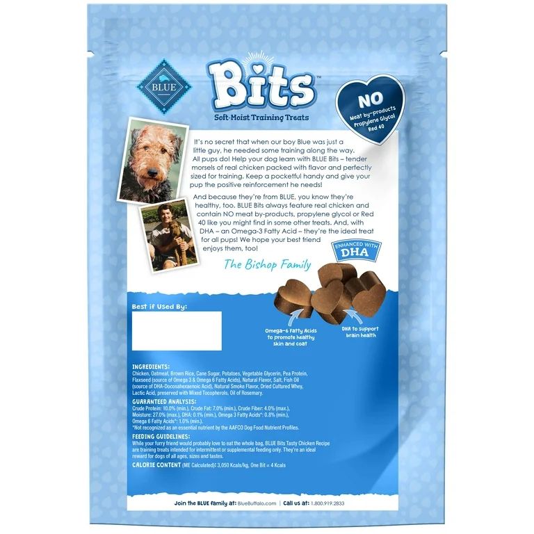 Blue Buffalo BLUE Bits Training Treats Chicken Flavor Soft Treats for Dogs, Whole Grain, 19 oz. B... | Walmart (US)