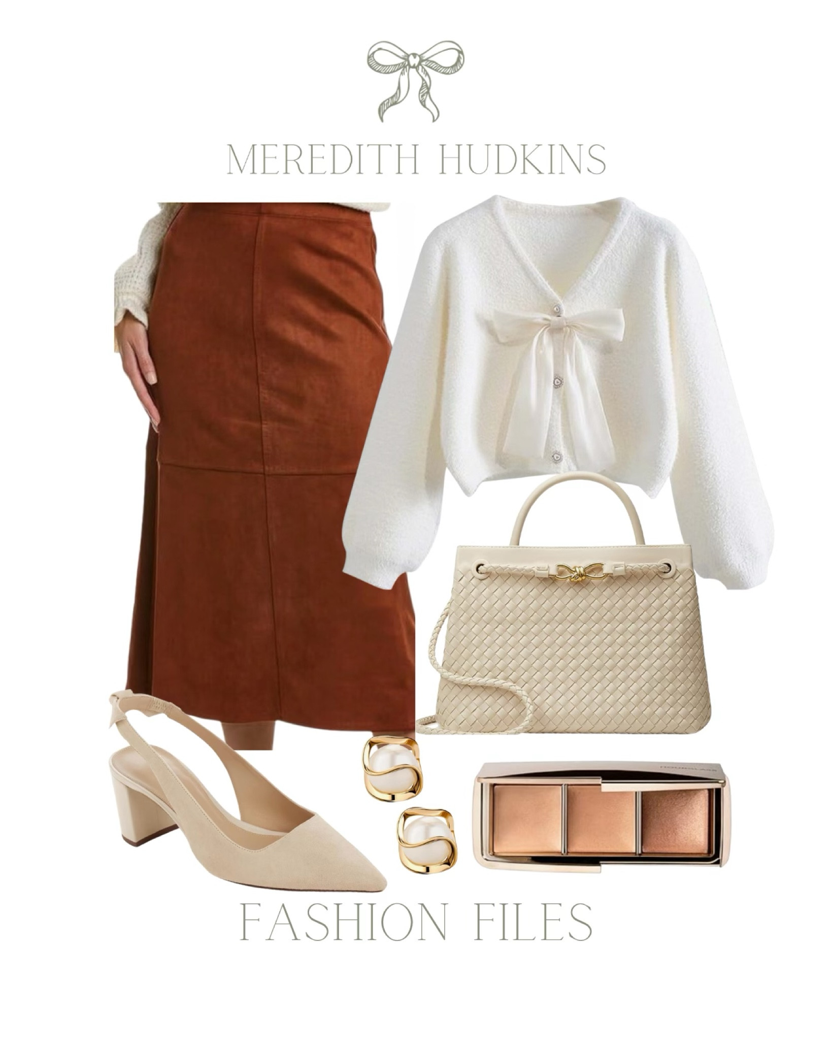 Women’s fashion, Amazon fashion, Meredith Hudkins , Amazon, fashion, winter fashion, fall fashion, holiday, Thanksgiving, Christmas, work, party, suede skirt, bow, top, sweater, cream, bag, leather bag, sling, back heels, suede, pearl, earrings, gold, Eyeshadow, makeup, beauty, accessories, timeless, classic, affordable, chic, preppy 

#LTKFindsUnder100 #LTKStyleTip #LTKSaleAlert