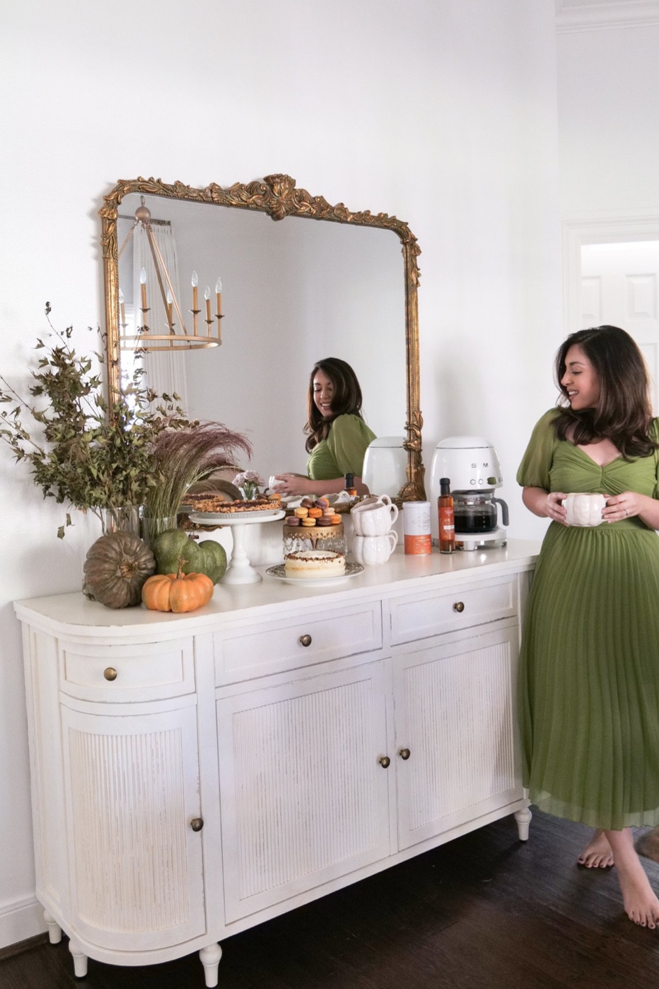 Take your Thanksgiving table to the next level in 2023 with a stunning trending tablescape. Start off by choosing an earthy color palette consisting of sage green, mustard yellow, and burnt umber. Bring in a seasonal touch to the table by adding gourds and pumpkins. Layer tablecloths, napkins, and table runners in coordinating colors and patterns to create a beautiful display. For added texture and visual interest, use multiple layers of flowers in different vases and sizes, or scatter pumpkins around the table. Accessorize the space with a festive wreath, a garland of greenery, and a few autumn leaves. For a special touch, arrange small potted plants and succulents as place settings for each guest, this can also be a favor for them when they leave. To add a pop of color and texture, use decorative serving dishes. Finally, place a few scented candles around the table for a cozy atmosphere. This tablescape will be sure to wow your guests and add a unique touch of your creative side to your Thanksgiving celebration. When it comes to Thanksgiving tablescape 2023 ideas, the possibilities are endless. Get creative and think outside the box. I hope this gave you some inspiration on how to put together a beautifully decorated autumnal tablescape that you will absolutely love.

#LTKParties #LTKHome #LTKSeasonal