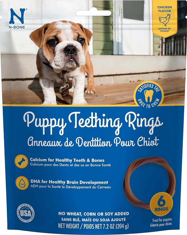 N-Bone Puppy Teething Ring Chicken Flavor (1 Pack Of 6 Rings) (113048) | Amazon (US)