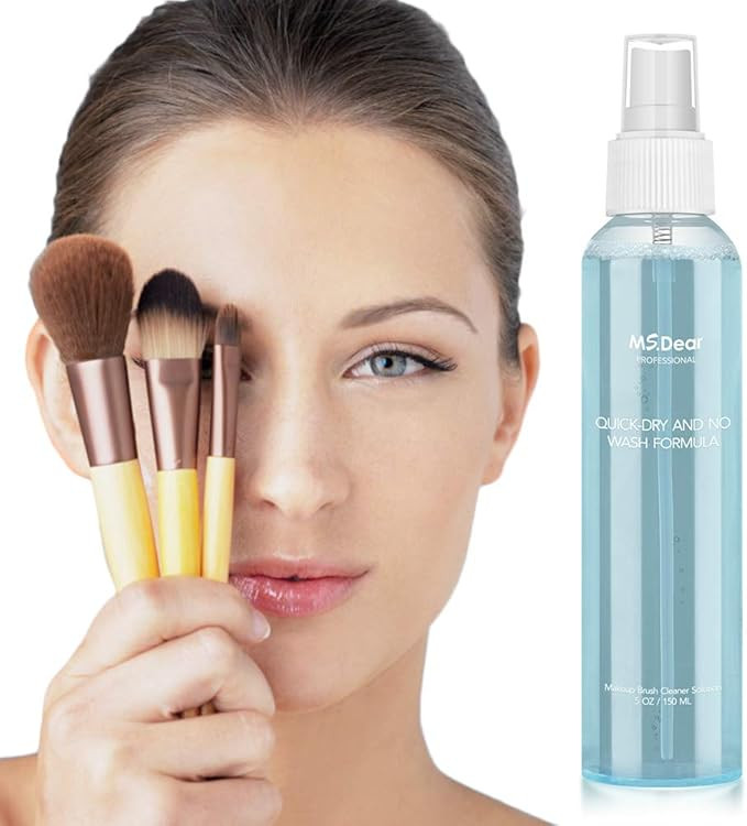 5fl.oz Makeup Brush Cleaner Spray No-washing Wipeout Makeup Brush Cleaner Deep Clean Quick Dry Ma... | Amazon (US)