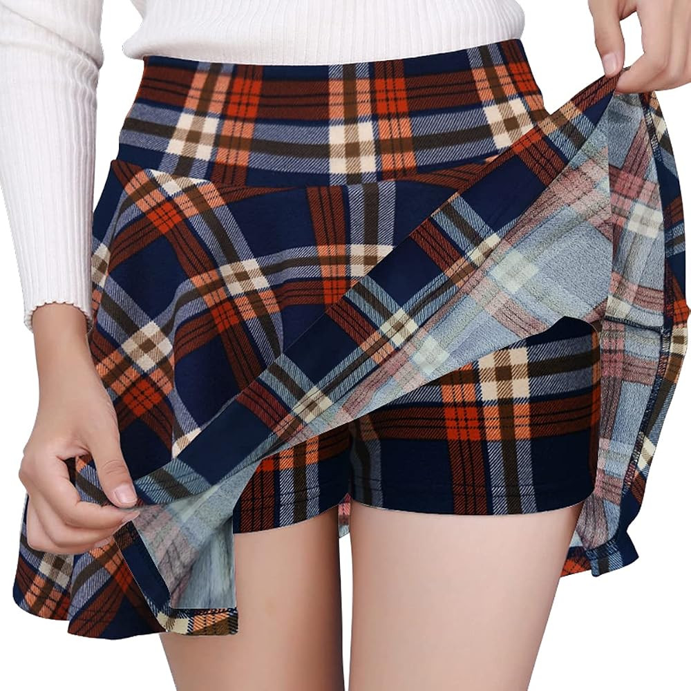 DJT FASHION Shorts for Women Basic Versatile Skorts Casual Stretchy Flared Skater Golf Tennis Min... | Amazon (US)
