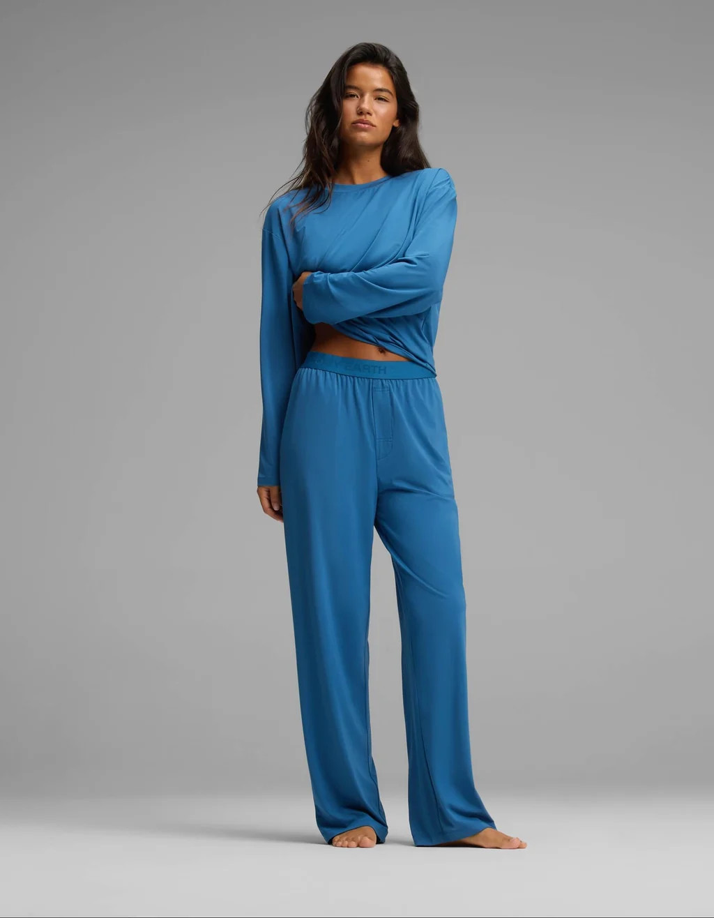 Women's First Layer Long Sleeve Sleep Tee & Pajama Pant Set | Cozy Earth