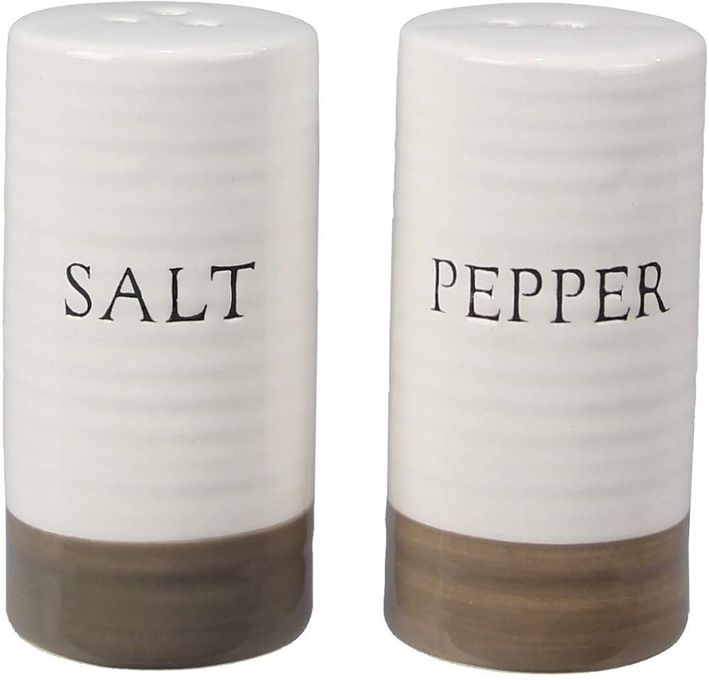 Young's Inc. Ceramic Salt and Pepper Shaker Set - Cute Kitchen Table Accessories and Decor - Farm... | Amazon (US)