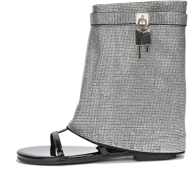 Carami Round Toe Fold Over Flat Sandals (Carami) | Amazon (US)