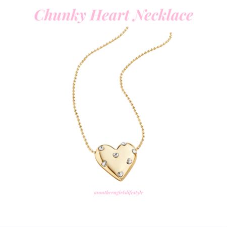 BaubleBar Chunky Gold Heart with Clear Stones Pendant Necklace - love it!!! 

Such a pretty statement piece! Would be a great gift 

Valentines. Valentine’s Day. Jewelry. 

#LTKstyletip #LTKGiftGuide #LTKfindsunder50