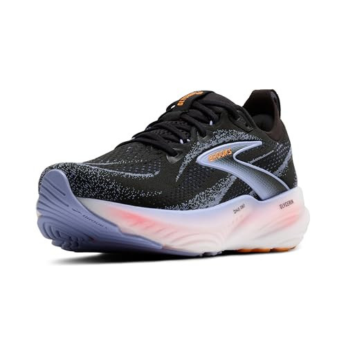 Brooks Women’s Glycerin 22 Neutral Running Shoe - Black/Blue Heron/Orange - 6.5 Medium | Amazon (US)