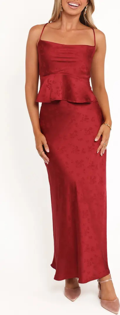 Petal & Pup Belle Floral Satin Camisole & Maxi Skirt Set | Nordstrom | Nordstrom