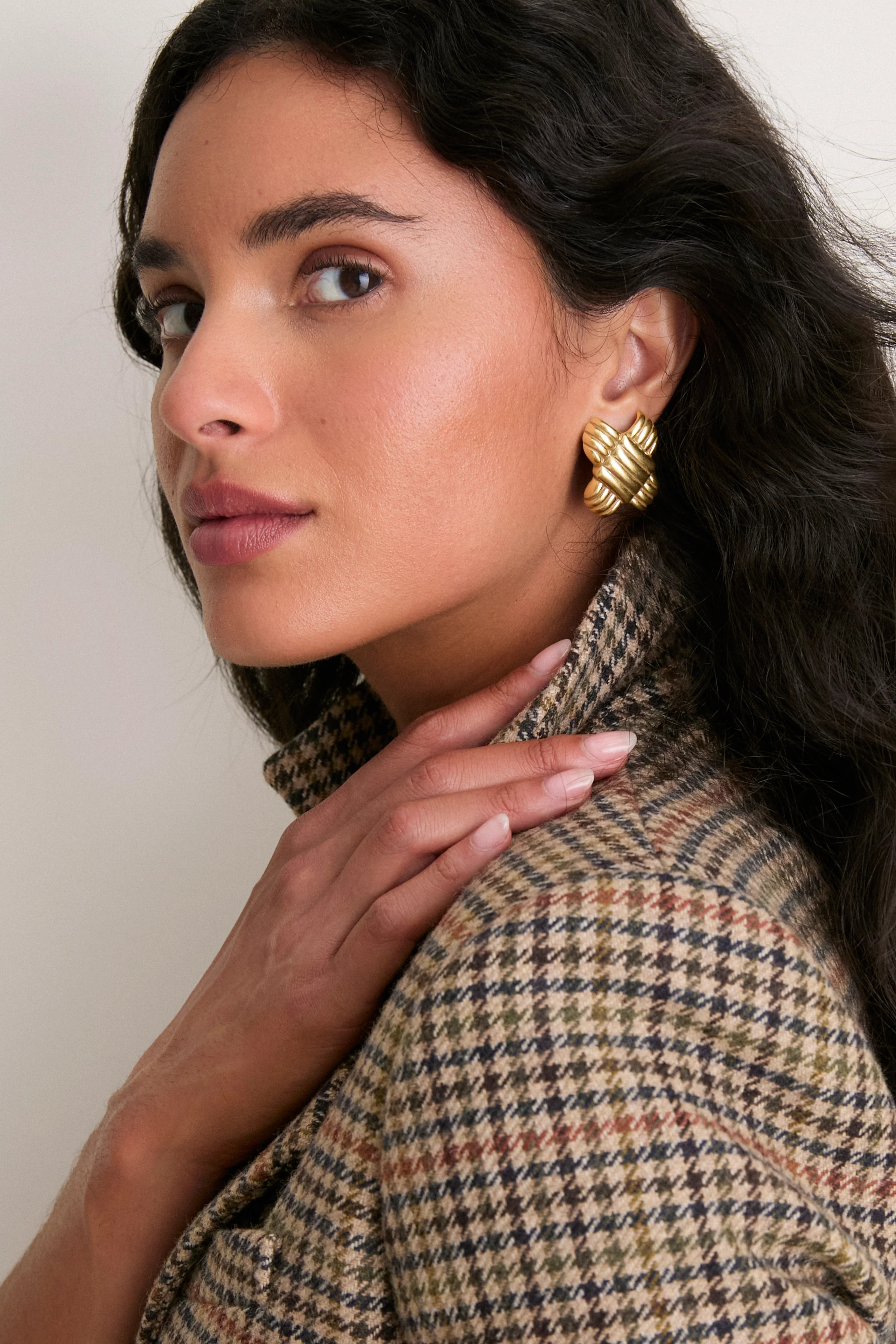Gold Lattice Earrings | Tuckernuck (US)