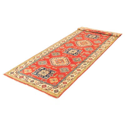 One-of-a-Kind Heisy Hand-Knotted New Age 5'2" x 19'4" Runner Wool Area Rug in Red | Wayfair North America