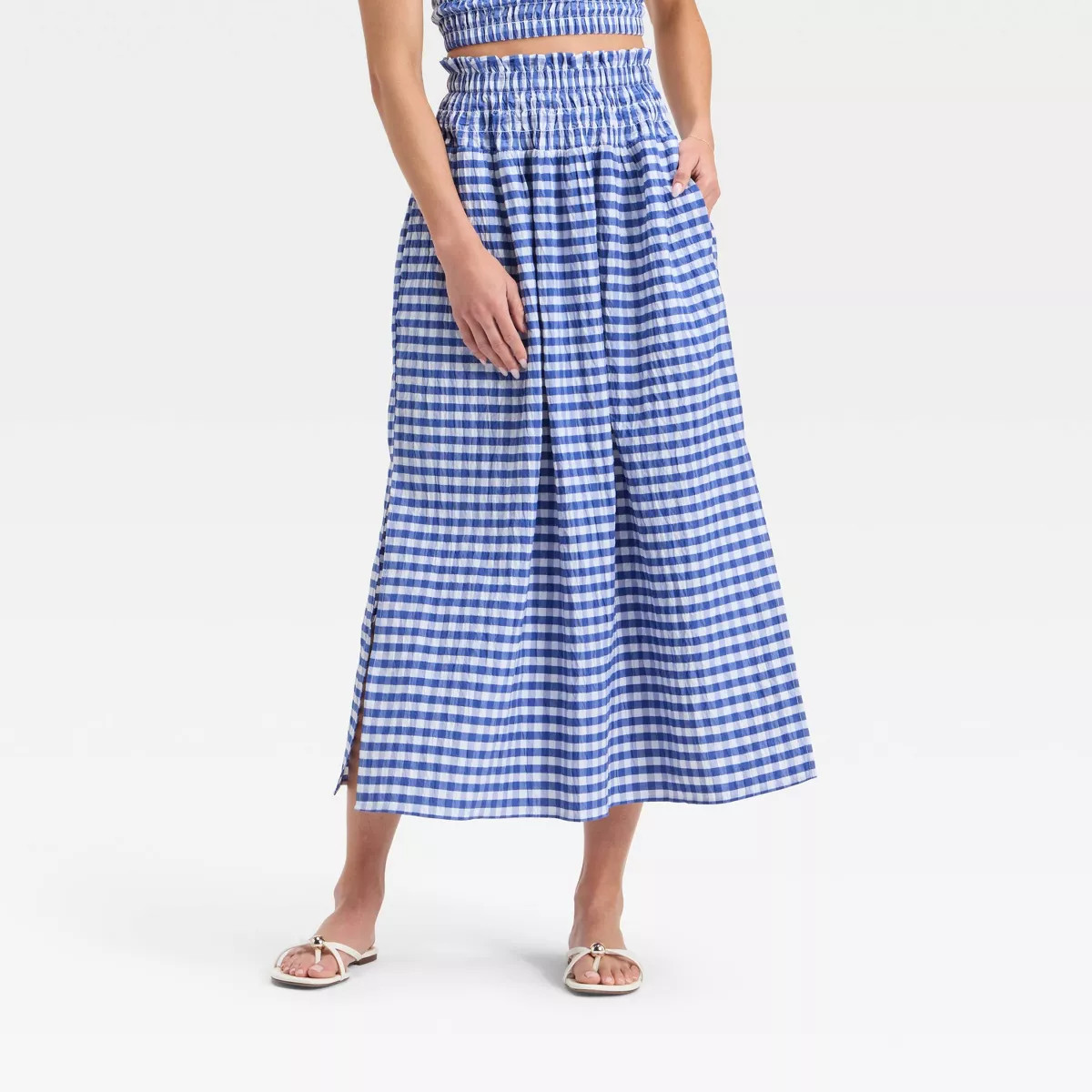 Women's Smocked Maxi A-Line Skirt - Universal Thread™ | Target