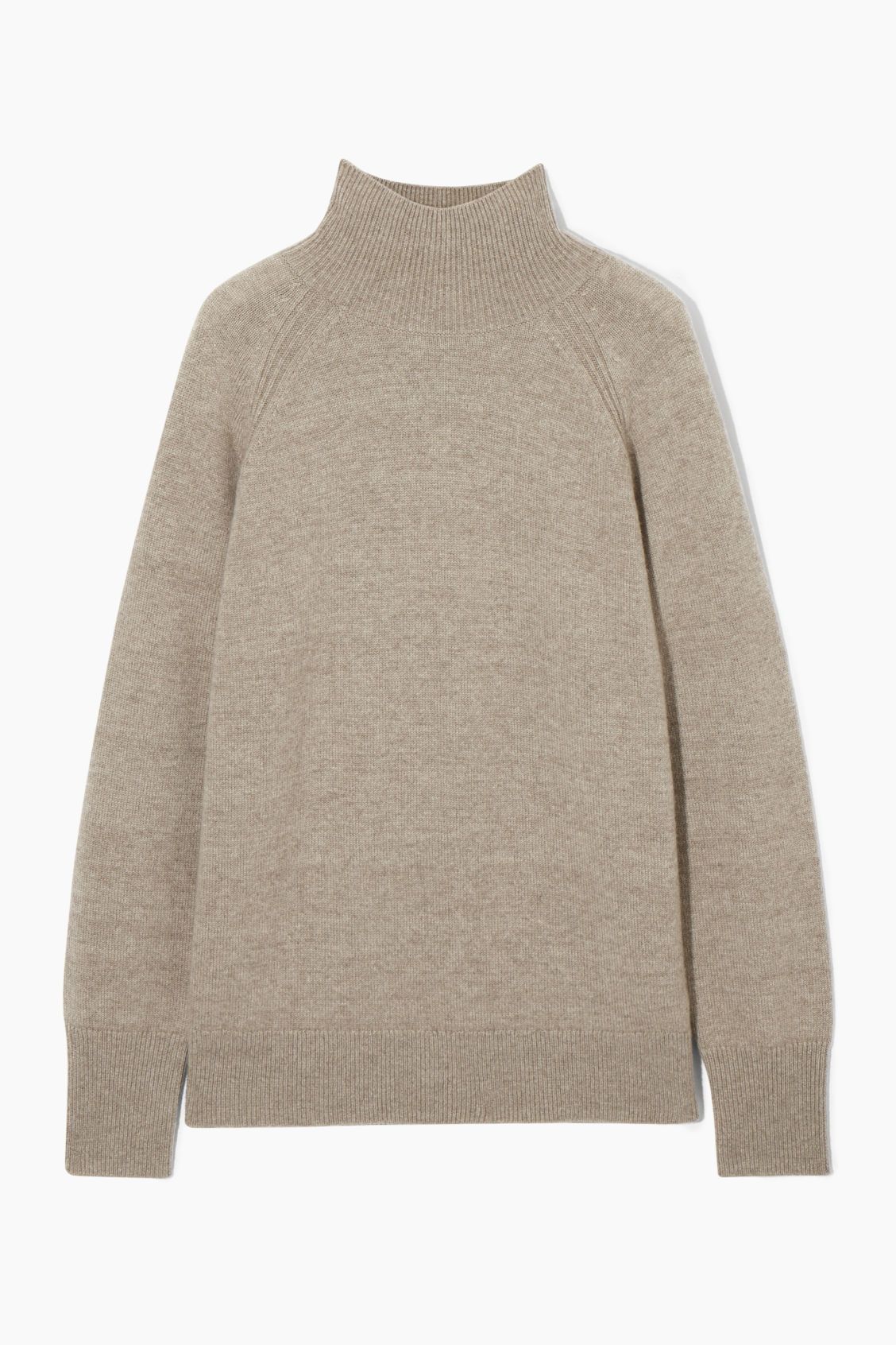 PURE CASHMERE TURTLENECK SWEATER - UNDYED / NATURAL - Knitwear - COS | COS (US)