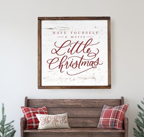 Have Yourself A Merry Little Sign, Christmas Sign, Christmas Wall Art, Farmhouse Christmas Decor,... | Etsy (US)