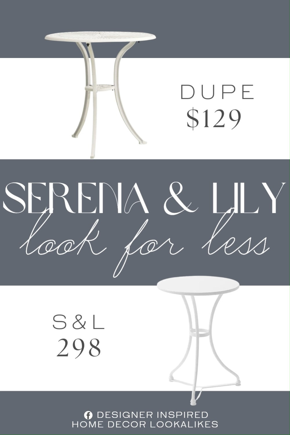 Inspired by Serena & Lily Side Table. Coastal Chic Patio Table. Outdoor Accent Table. Garden Side Table. Bistro Accent Table. Poolside Side Table. Contemporary Outdoor Table. Bistro Outdoor Accent Table. Compact Patio Table. 

Home more affordable option find copy cat similar look for less budget friendly affordable cheap cheaper beautiful pretty. Clearance sale coupon code discount code promo code luxury lookalike look a like Inspo inspiration inspired by idea ideas Love like these? I share multiple every day in my FB group.
#serenaandlilyinspired #sidetable #accenttable #outdoortable #bistrotable #gardentable #patioinspo #furniturefinds  

 #LTKHome