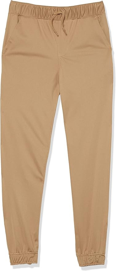 Nautica Boys' School Uniform Jogger Pants, Elastic Waistband with Drawstring Closure, Stretch Twi... | Amazon (US)