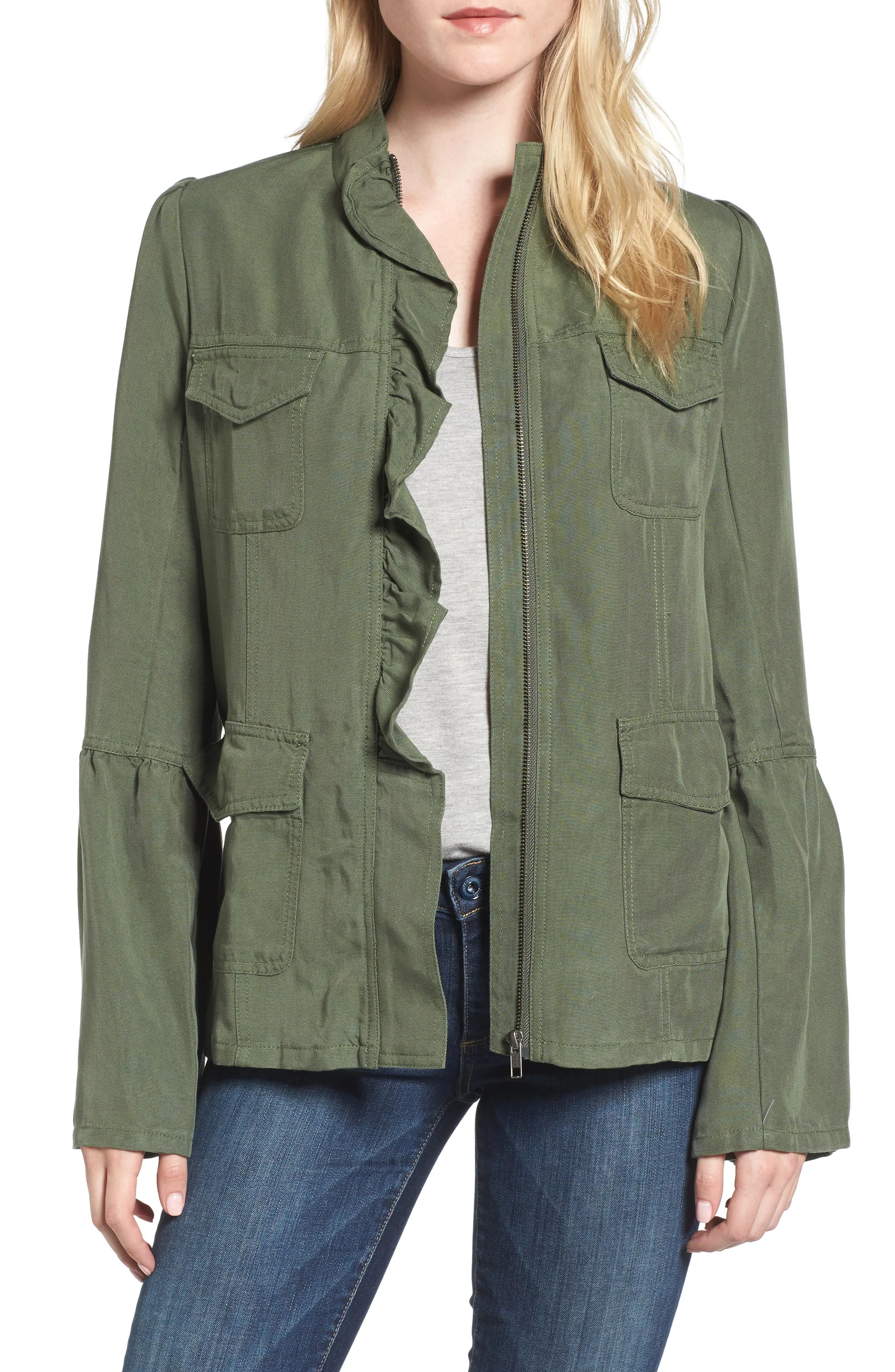 Ruffle Utility Jacket | Nordstrom