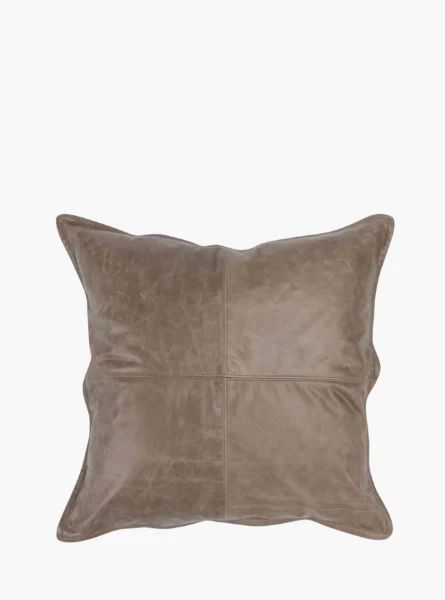 Square Leather Throw Pillow | The Style Edit Collective