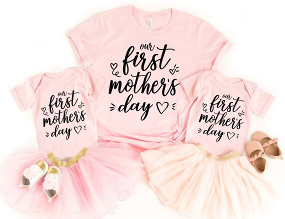 Our First Mothers Day Shirts Mother's Day Gift Matching | Etsy | Etsy (US)