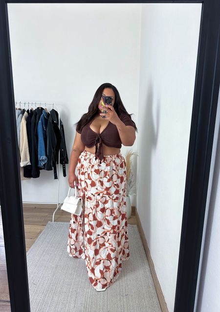 Curvy summer look. Maxi skirt and crop top. Bag, top and heeled sandals are from SHEIN, you can use code S15tiff for 15% off! 

#curvyfashion #midsizeoutfit #summerlooks #curvysummeroutfit 

#LTKeurope #LTKstyletip #LTKcurves