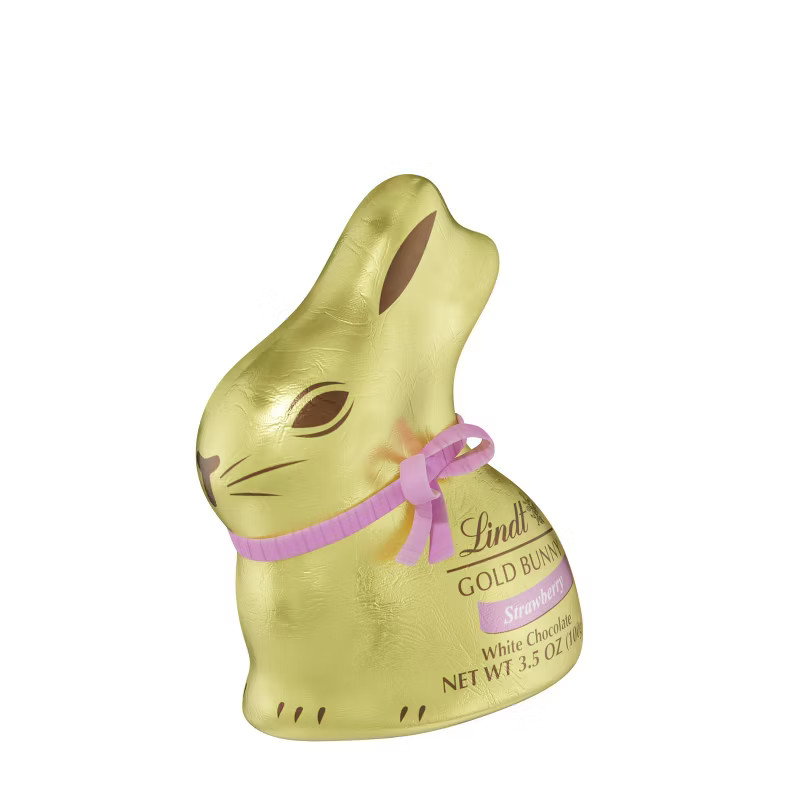 Lindt Easter Gold Bunny Strawberry White Chocolate - 3.5oz | Target