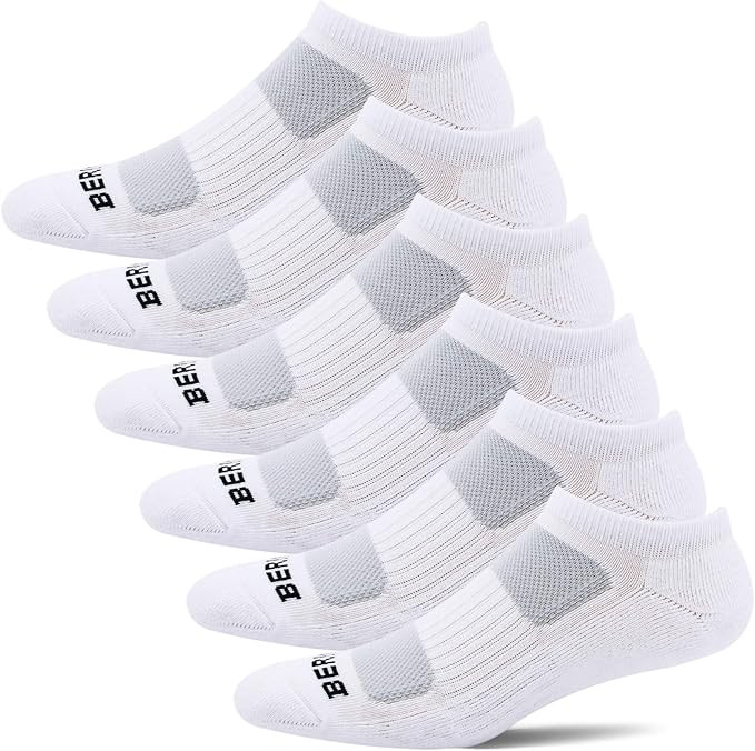 BERING Women's Athletic Low Ankle Cushion Socks (6 Pairs) | Amazon (US)