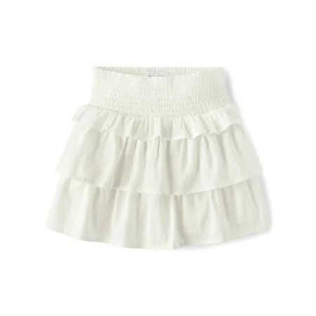The Children s Place Girls Smocked Tiered Ruffle Skirt Sizes XS-XXL | Walmart (US)