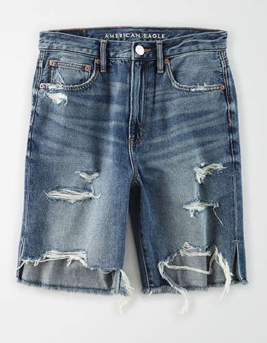 AE 90s Boyfriend Denim Short | American Eagle Outfitters (US & CA)