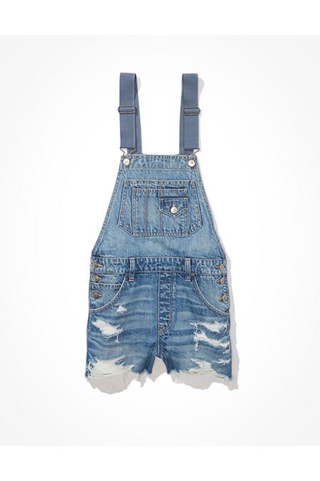 AE Denim '90s Boyfriend Short Overall | American Eagle Outfitters (US & CA)