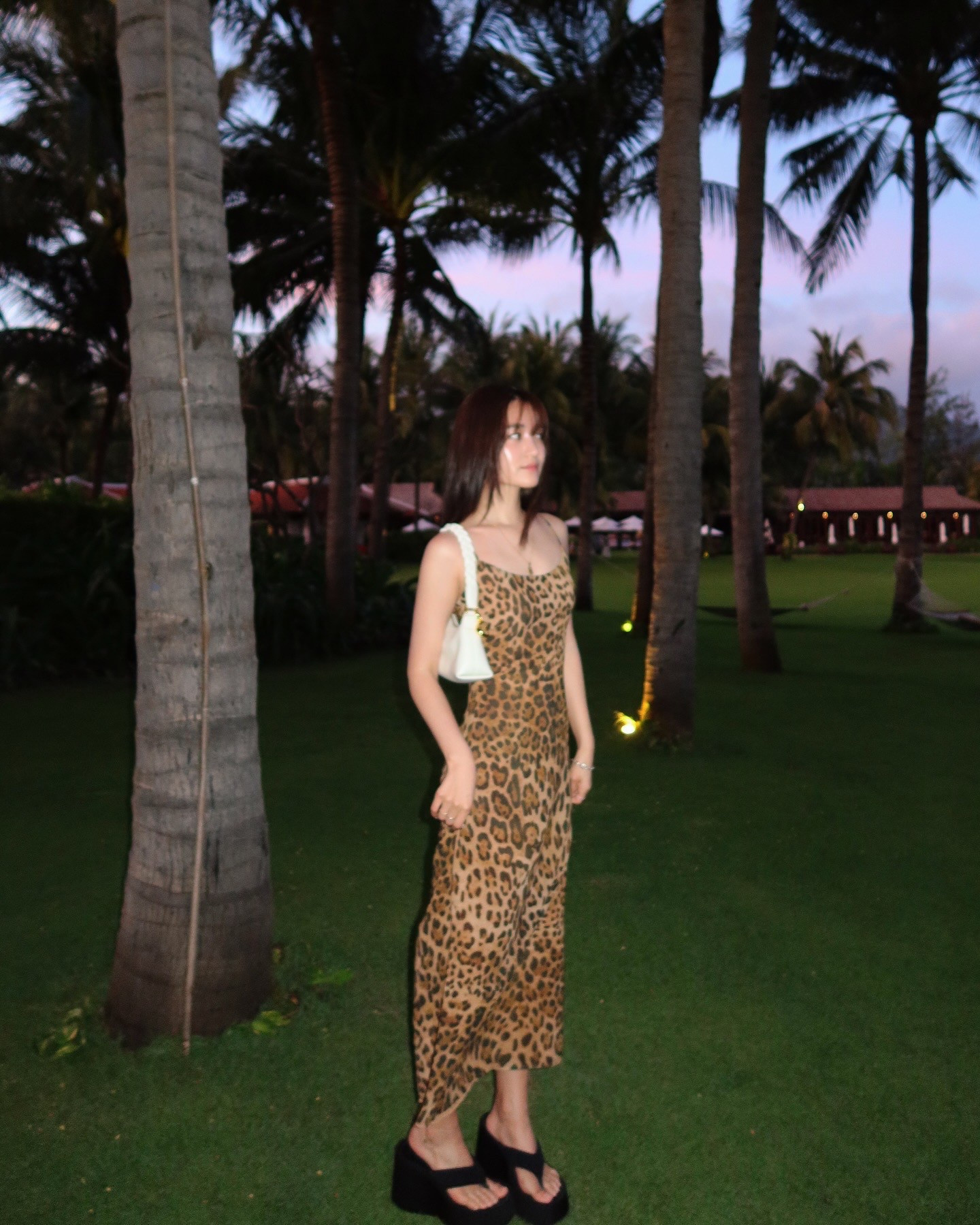 Leopard chiffon midi dress 🖤

#LTKdresses #LTKstyletip