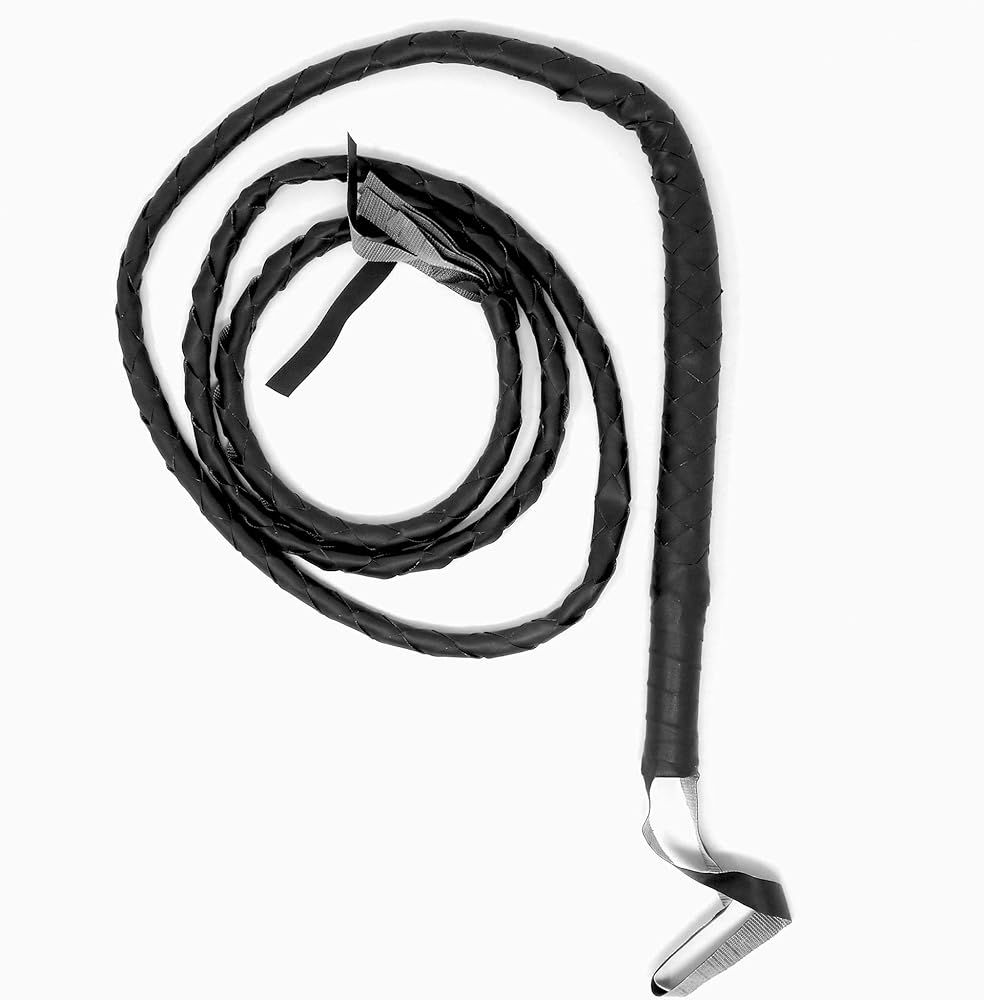 Skeleteen Faux Leather Black Whip - 6.5' Woven Costume Accessories Whips - 1 Piece | Amazon (US)