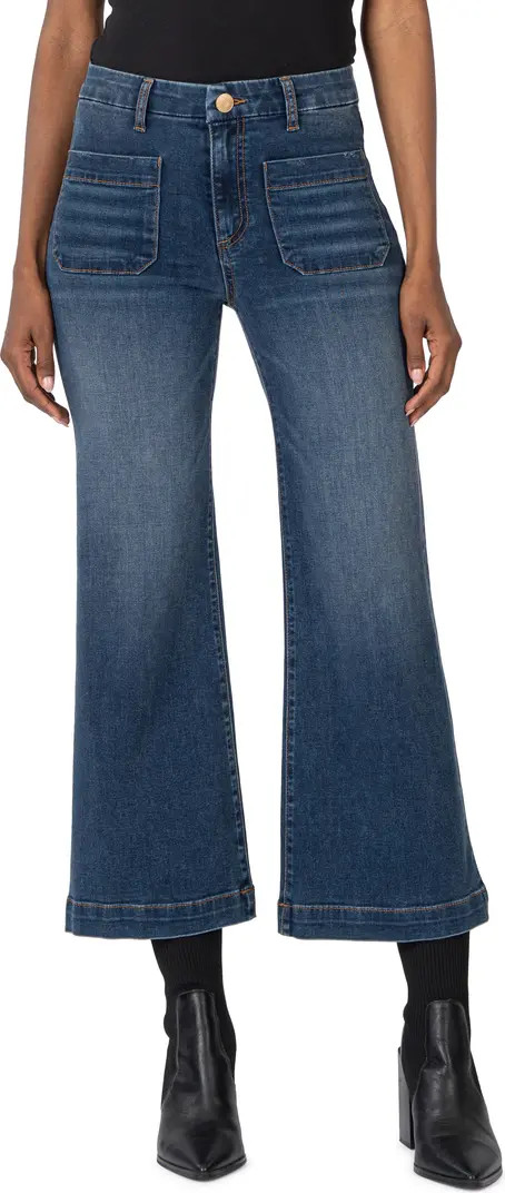 Meg Patch Pocket High Waist Wide Leg Jeans | Nordstrom