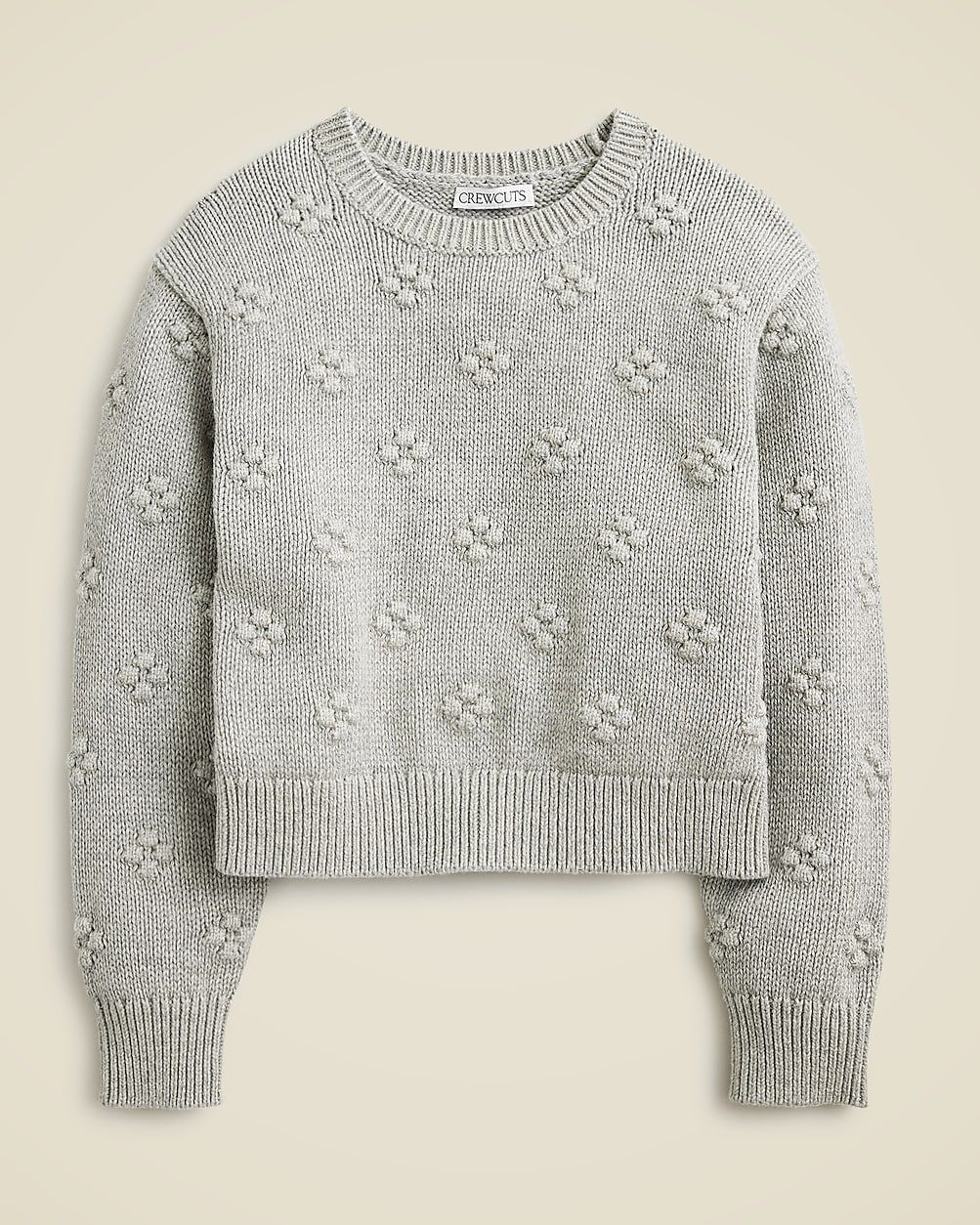 Girls' cropped bobble sweater | J. Crew US