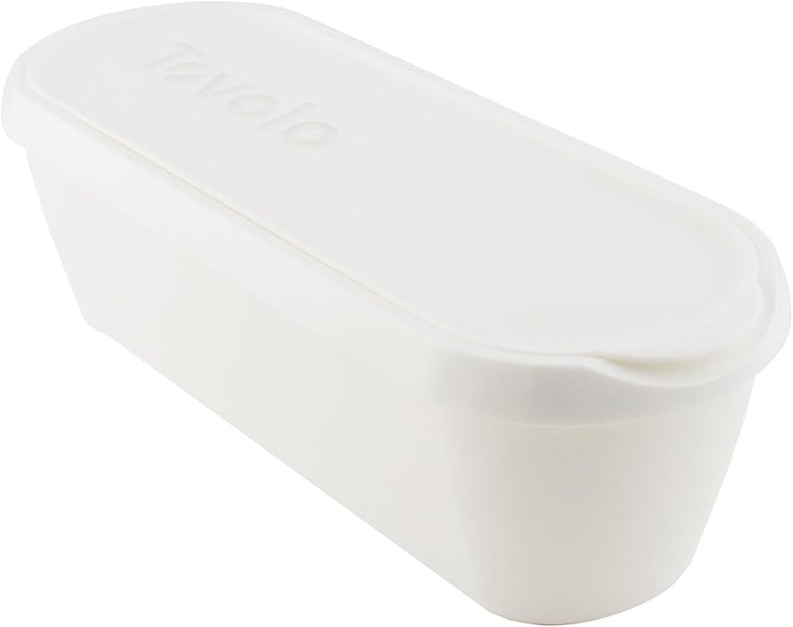 Tovolo Ice Cream Containers for Homemade Ice Cream, Glide-A-Scoop (2.5 Qt, White) - Stackable Ice... | Amazon (US)