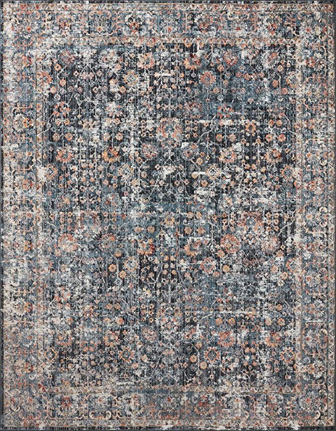 Loloi II Cassandra Collection CSN-05 Blue / Multi, Traditional 9'-3" x 13' Area Rug | Amazon (US)