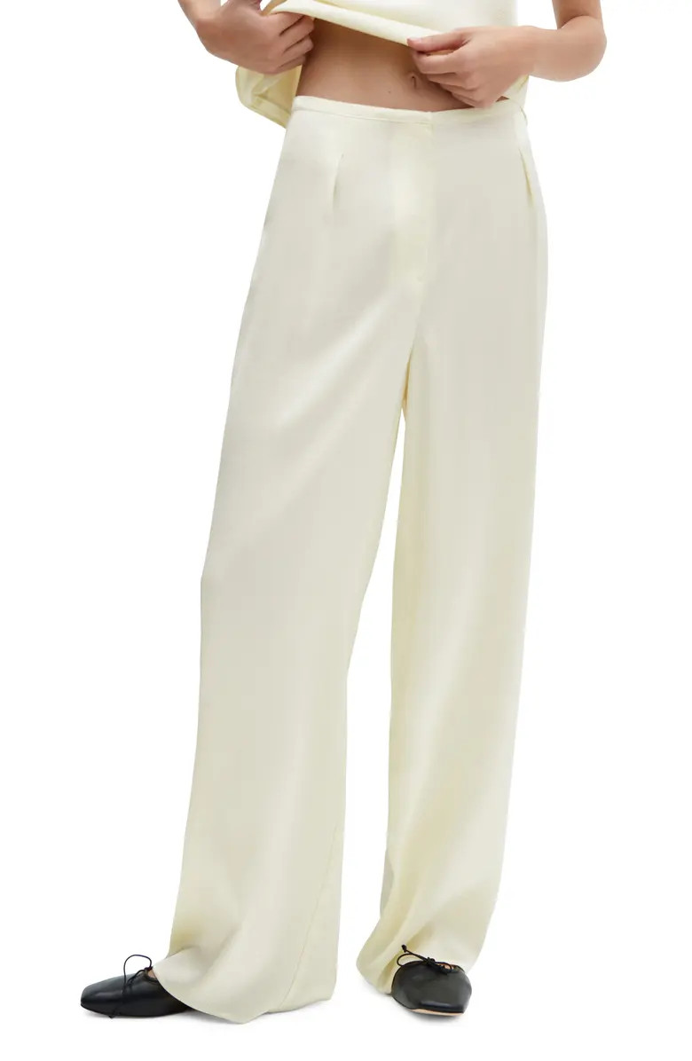 Flowy Wide Leg Satin Pants | Nordstrom