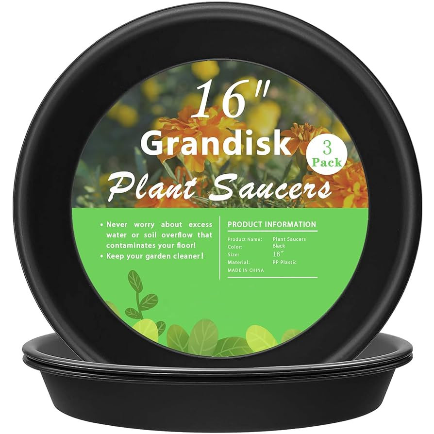 TITE Plant Saucer 16 inch,Heavy Large Planter Durable Thicker Plastic Plant Trays for Indoors and... | Amazon (US)