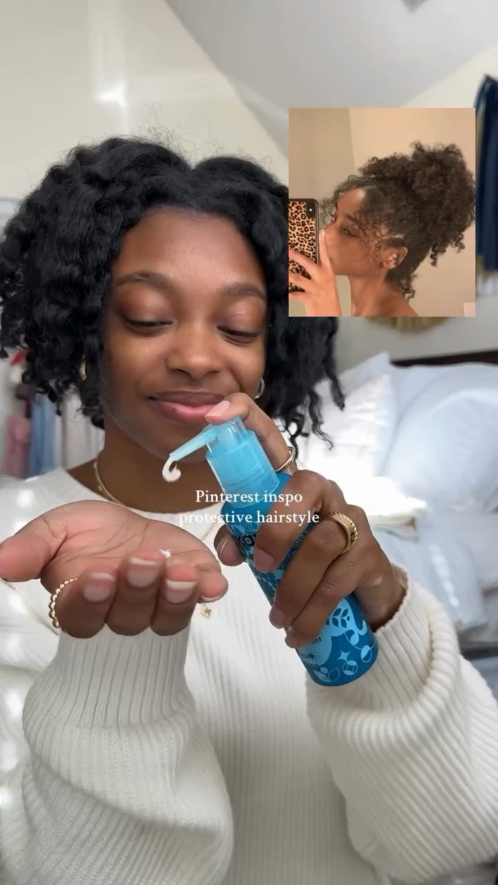 Pinterest hair inspo… tried my best to follow the pic 💆🏾‍♀️🎀💗

#pintresthairstyles #protectivestyles #naturalhairstyles #protectivehairstyle #naturalhairtips

#LTKStyleTip #LTKBeauty