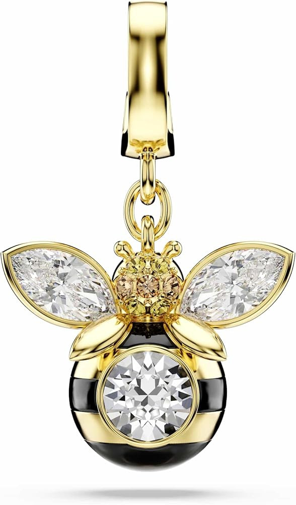 Swarovski Idyllia charm, Mixed cuts, Bee, Multicolored, Gold-tone plated | Amazon (US)