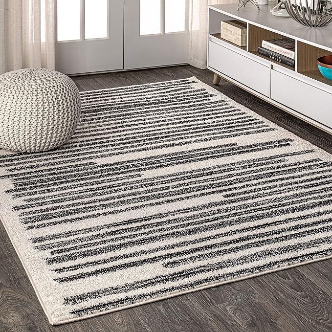 JONATHAN Y MOH207A-8 Khalil Modern Berber Stripe Indoor Farmhouse Area-Rug Bohemian Minimalistic ... | Amazon (US)