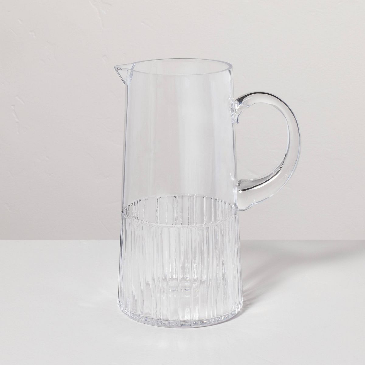 79oz Fluted Glass Beverage Pitcher Clear - Hearth & Hand™ with Magnolia | Target