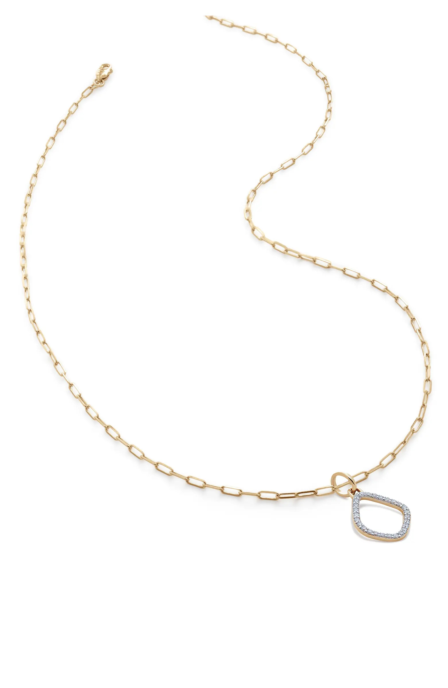 Riva Lab Grown Diamond Kite Pendant Necklace | Nordstrom